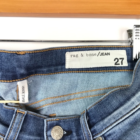 Rag And Bone Jeans Size 27 Skinny Ankle Cropped - Picture 5 of 8